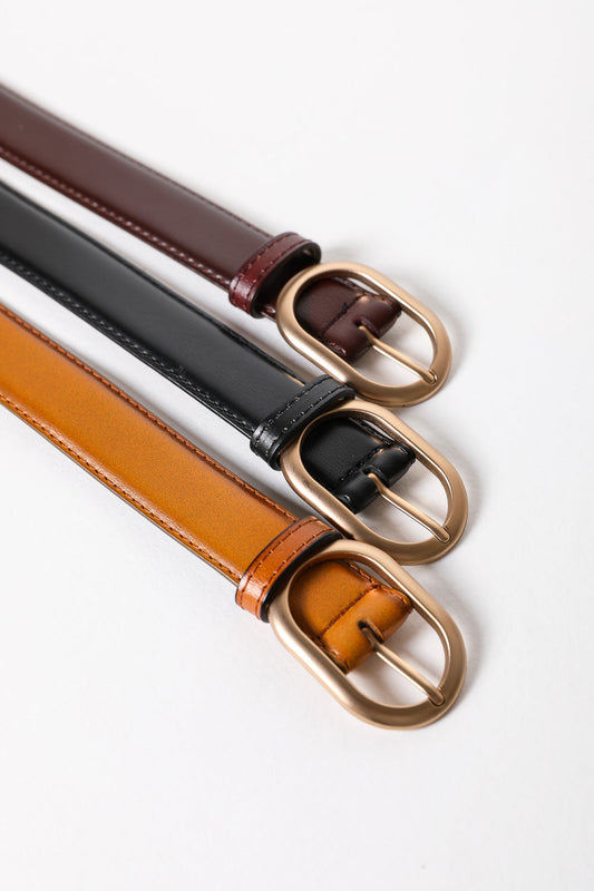 Chic Rose Gold Waist Belt – Matte Finish & Versatile Style Leto Collection