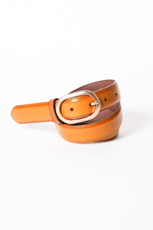 Chic Rose Gold Waist Belt – Matte Finish & Versatile Style Leto Collection