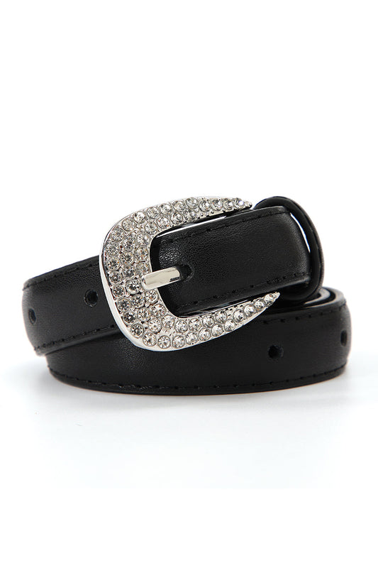 Rhinestone Skinny Western Glam Belt Boho Clothing and Accessories