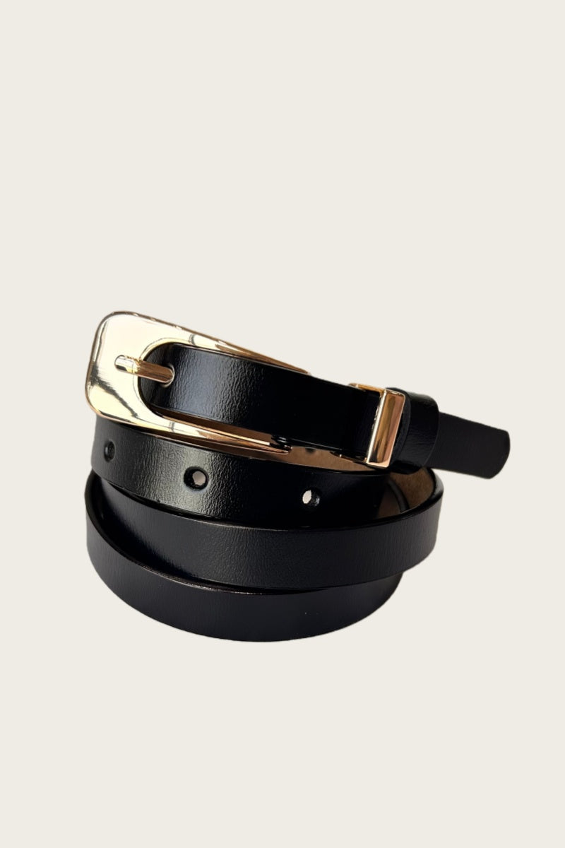 The Everyday Essential: Premium Skinny Leather Belt Leto Collection