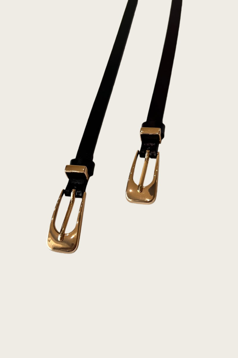The Everyday Essential: Premium Skinny Leather Belt Leto Collection