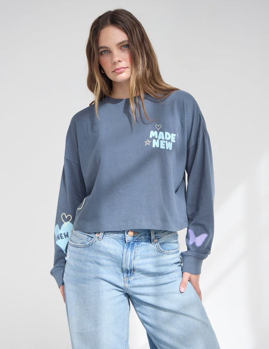Made New Cropped LS Women's Tee – Christian T-Shirt