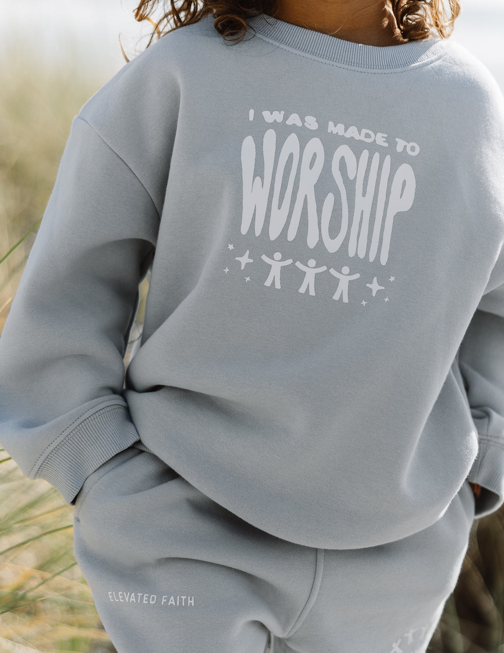 Made To Worship Kids Crewneck – Christian Kids Crewneck