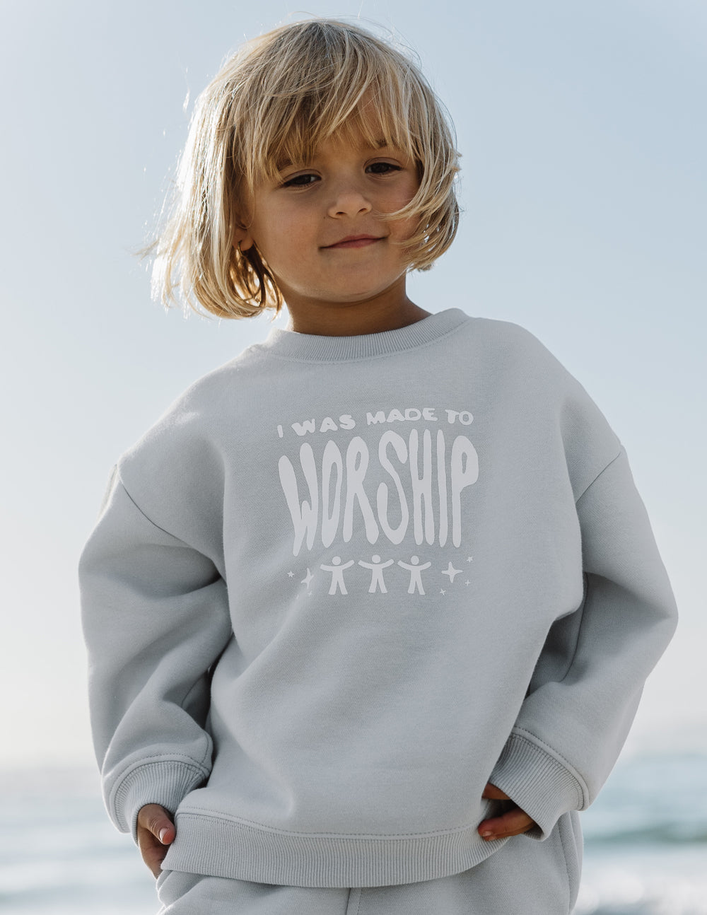 Made To Worship Kids Crewneck – Christian Kids Crewneck