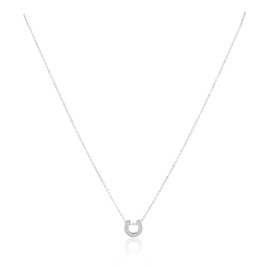 Mini Maddox Horseshoe Necklace in madox silver — Soul Flow Apparel
