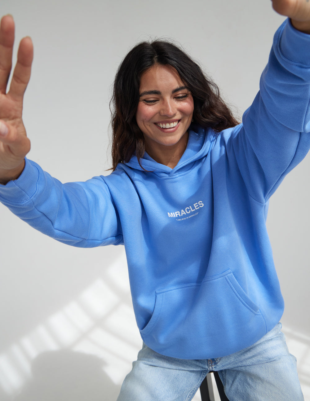 Miracles Blue Unisex Hoodie – Christian Hoodie