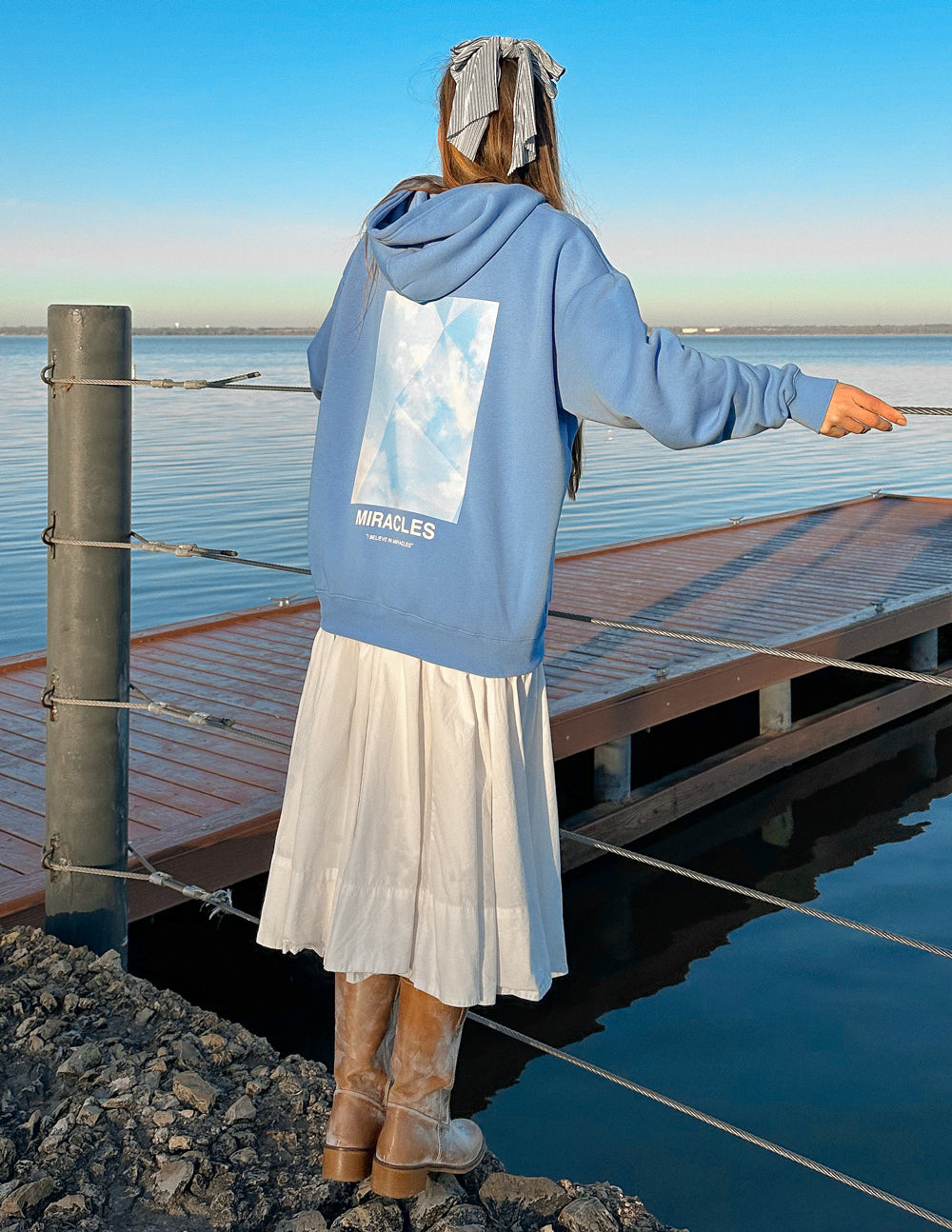 Miracles Blue Unisex Hoodie – Christian Hoodie