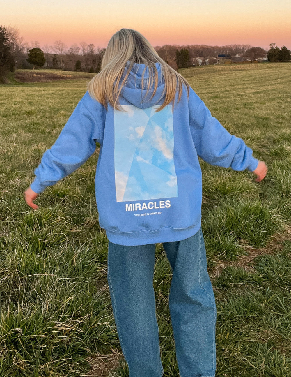 Miracles Blue Unisex Hoodie – Christian Hoodie