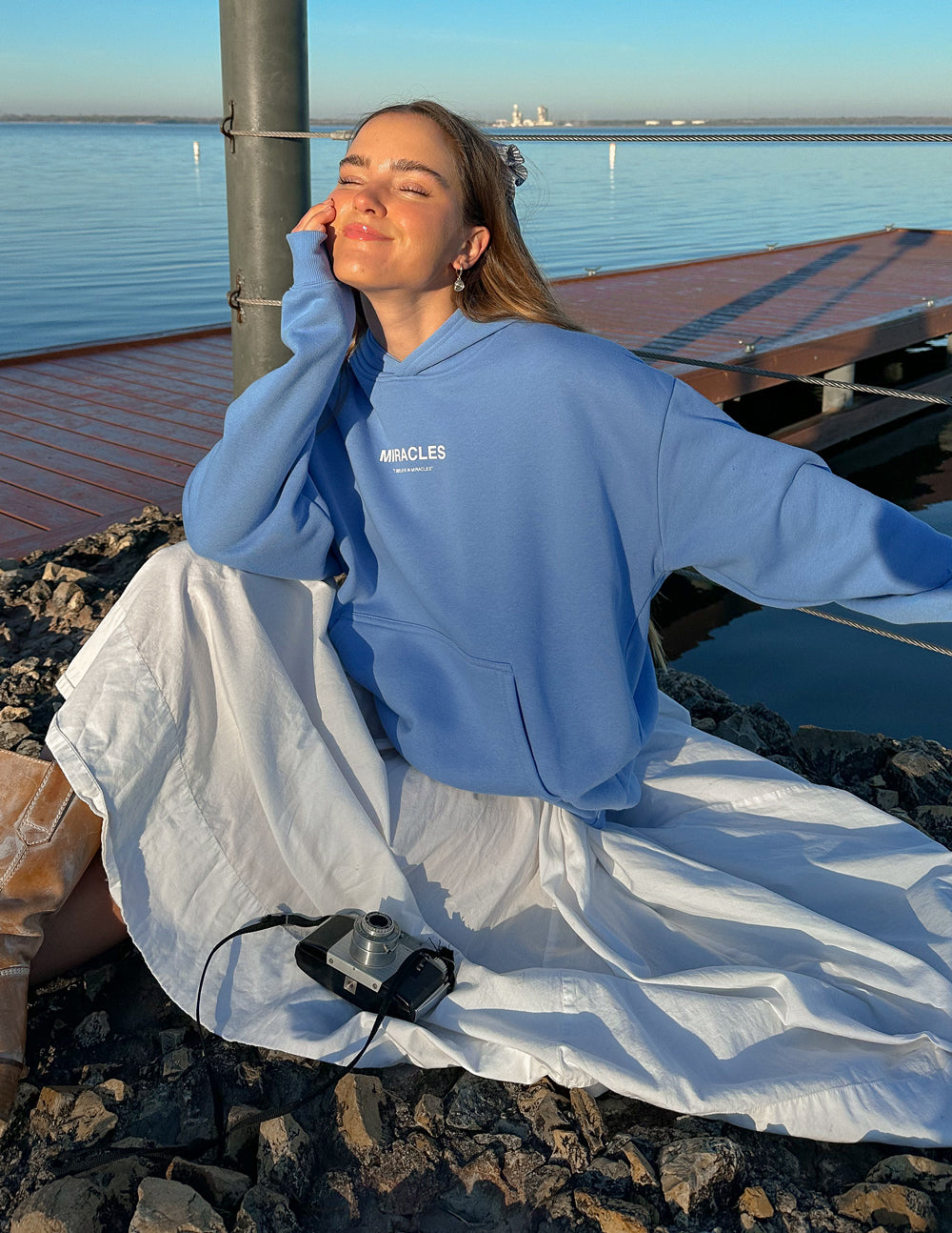 Miracles Blue Unisex Hoodie – Christian Hoodie