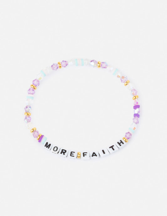 More Faith Letter Bracelet – Christian Letter Bracelet