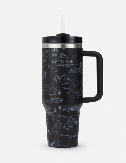 Mountainscape 40 oz Tumbler – Christian Tumbler
