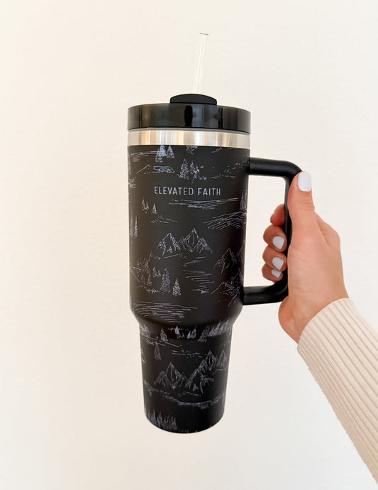 Mountainscape 40 oz Tumbler – Christian Tumbler