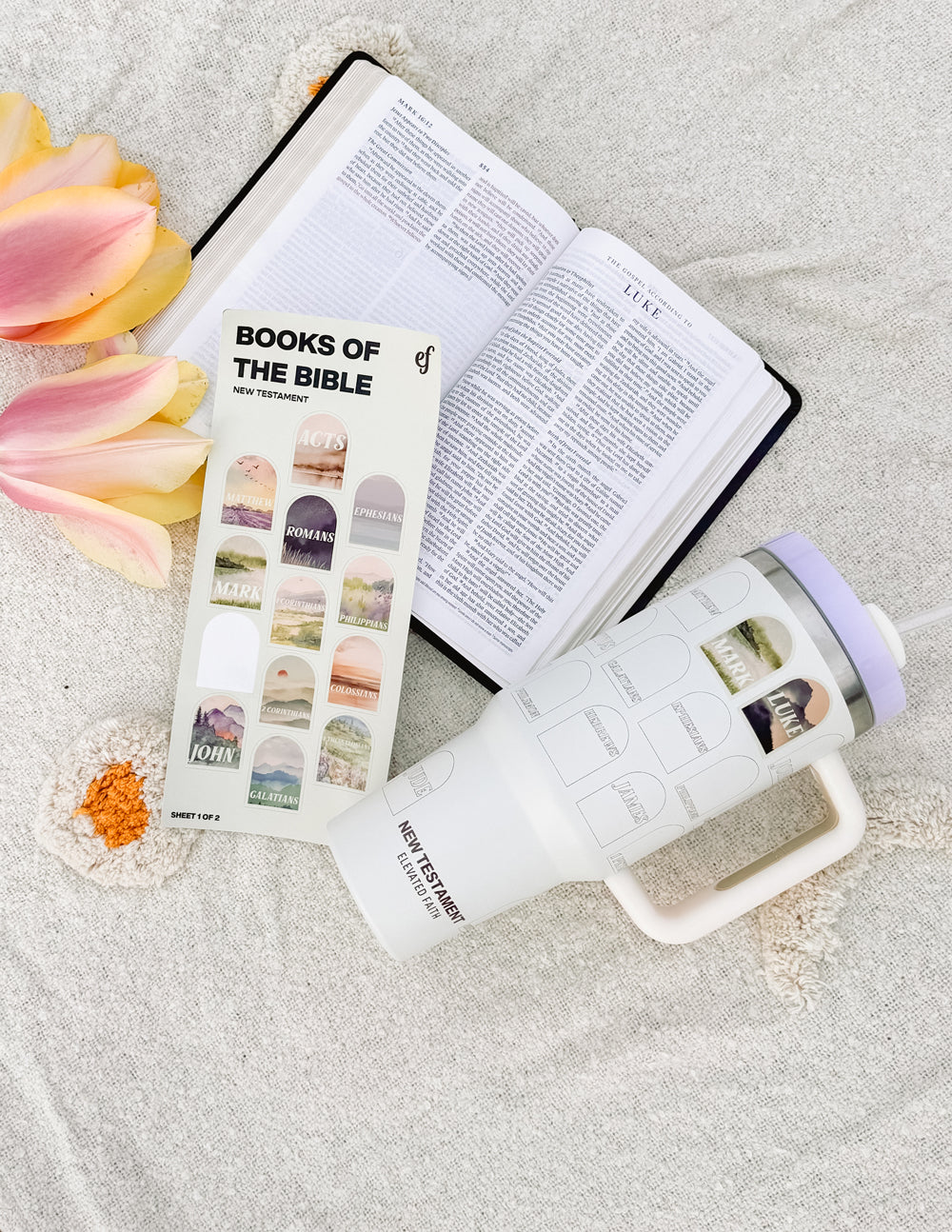 NT Bible Checklist 40 oz Tumbler – Christian Tumbler
