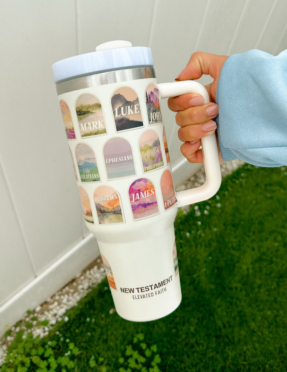 NT Bible Checklist 40 oz Tumbler – Christian Tumbler