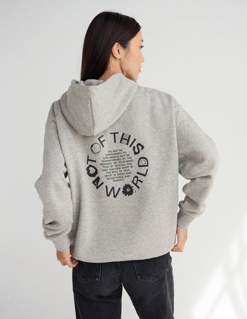 Not of This World Beige Unisex Hoodie – Christian Hoodie
