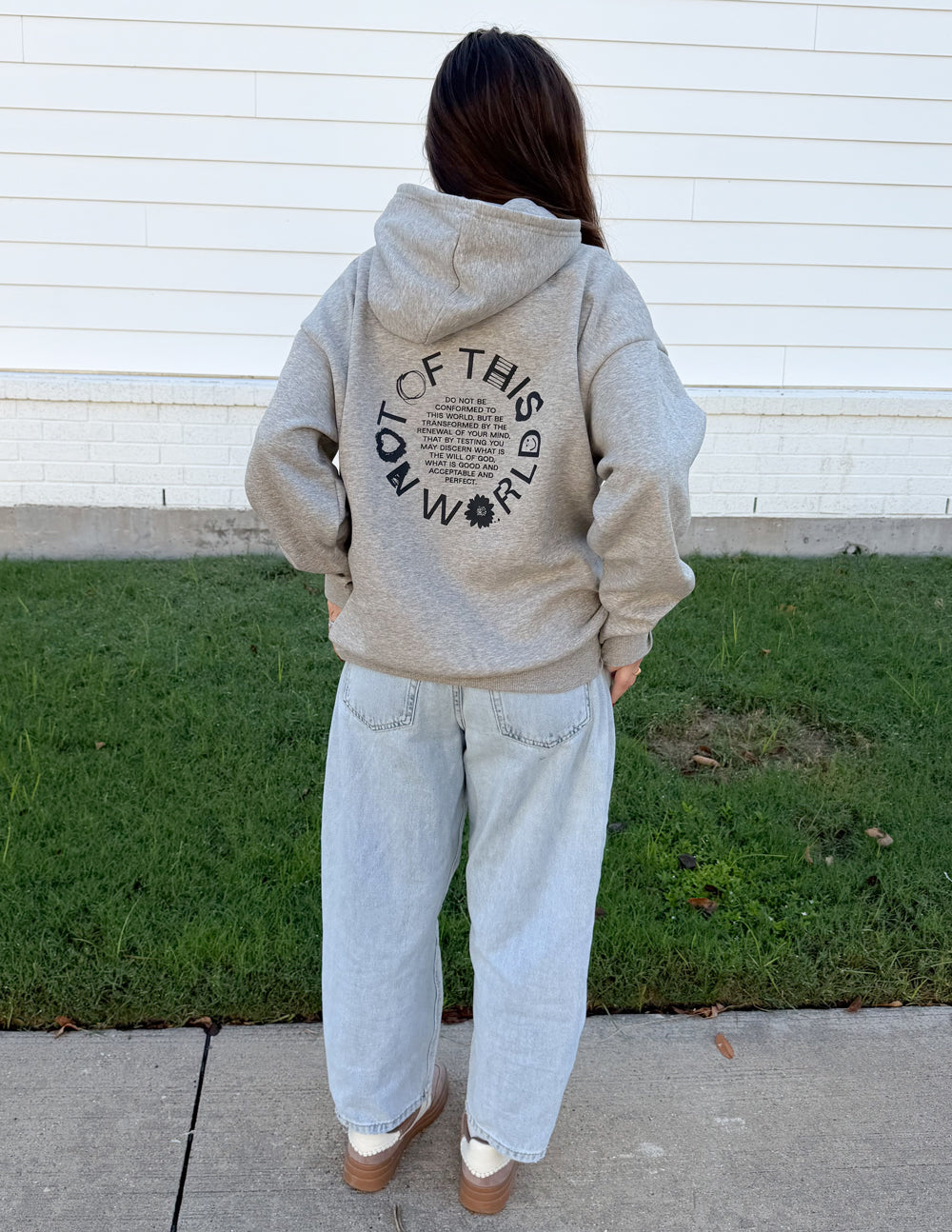 Not of This World Beige Unisex Hoodie – Christian Hoodie