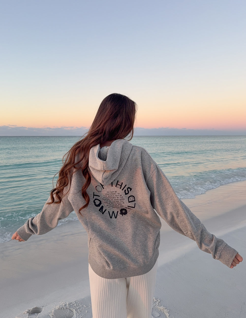 Not of This World Beige Unisex Hoodie – Christian Hoodie