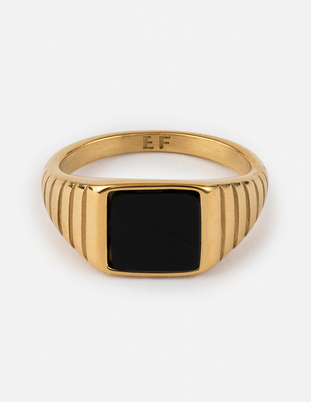 Onyx Signet Ring – Christian Ring