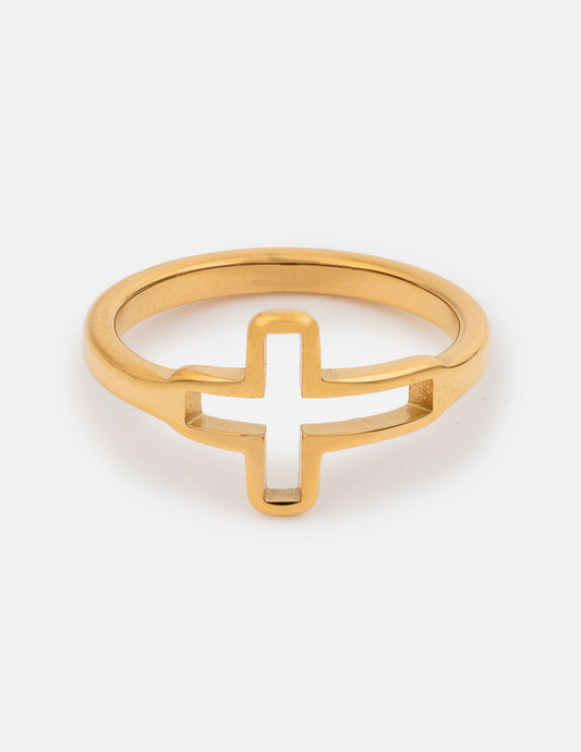 Open Cross Ring – Christian Ring