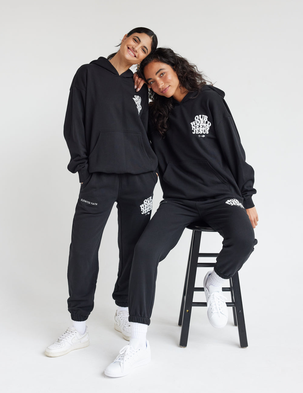 Our World Needs Jesus Black Unisex Sweatpant – Christian Sweatpant