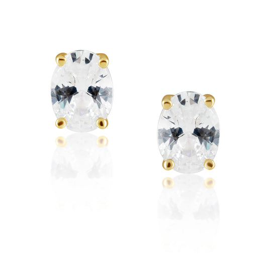 Oval Cut Studs in stud — Soul Flow Apparel