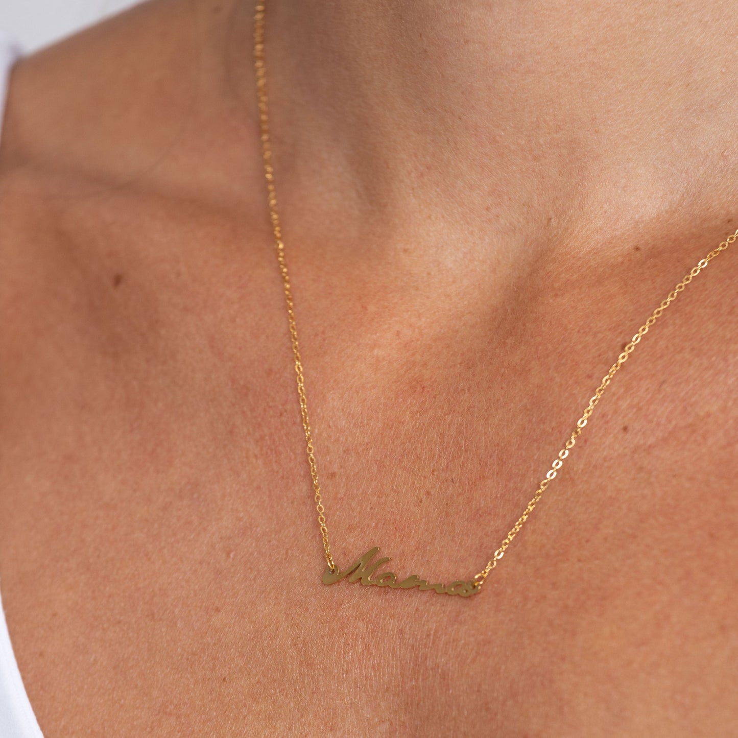Mama Necklace in shoot, view 15178 — Soul Flow Apparel