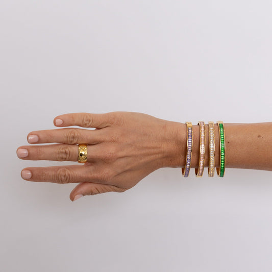 Nicola Cz Bracelet - Pink in shoot, view 15225 — Soul Flow Apparel