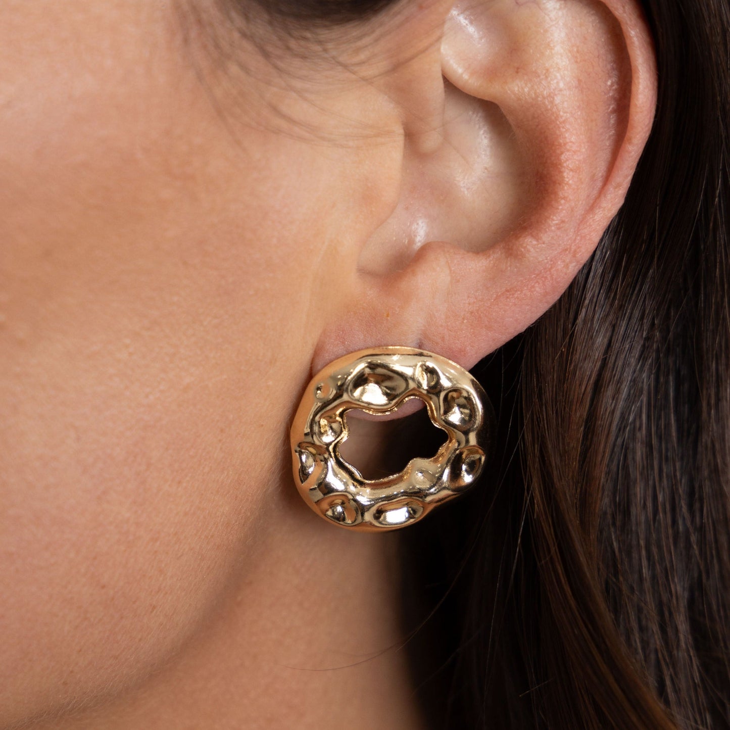 Polly Statement Stud in shoot, view 15402 — Soul Flow Apparel