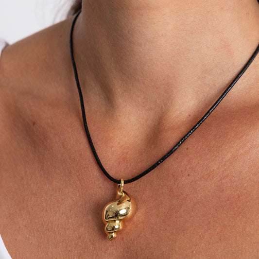Conch Shell Necklace in shoot, view 15471 — Soul Flow Apparel