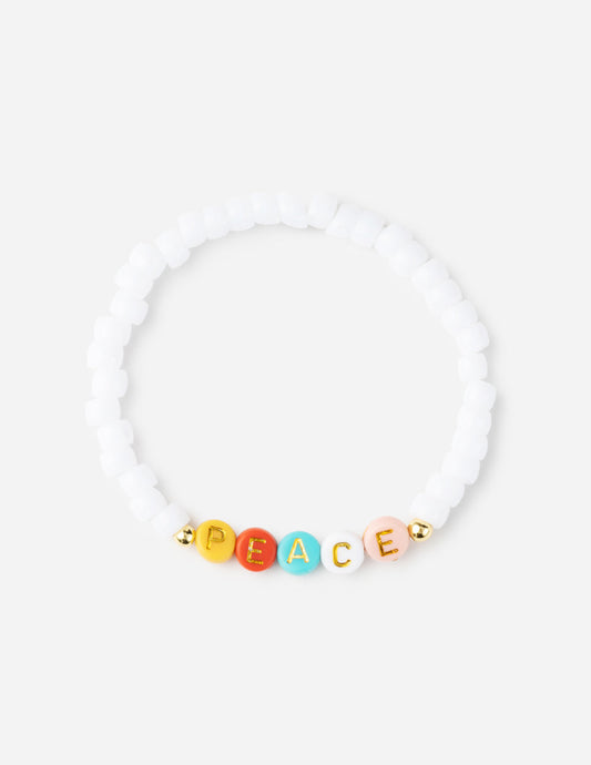 Peace Multicolored Letter Bracelet – Christian Letter Bracelet