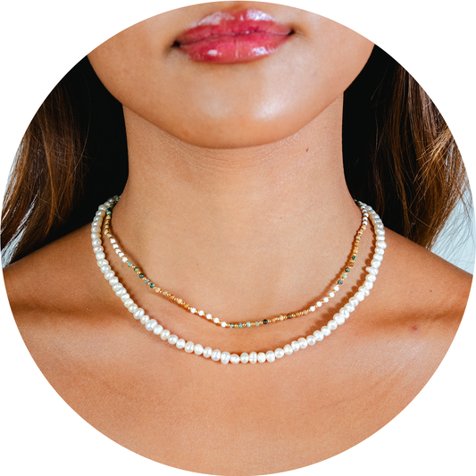 Peace Protector 2mm Healing + 4mm Self Love Necklace Stack in selflove4mm cover — Soul Flow Apparel