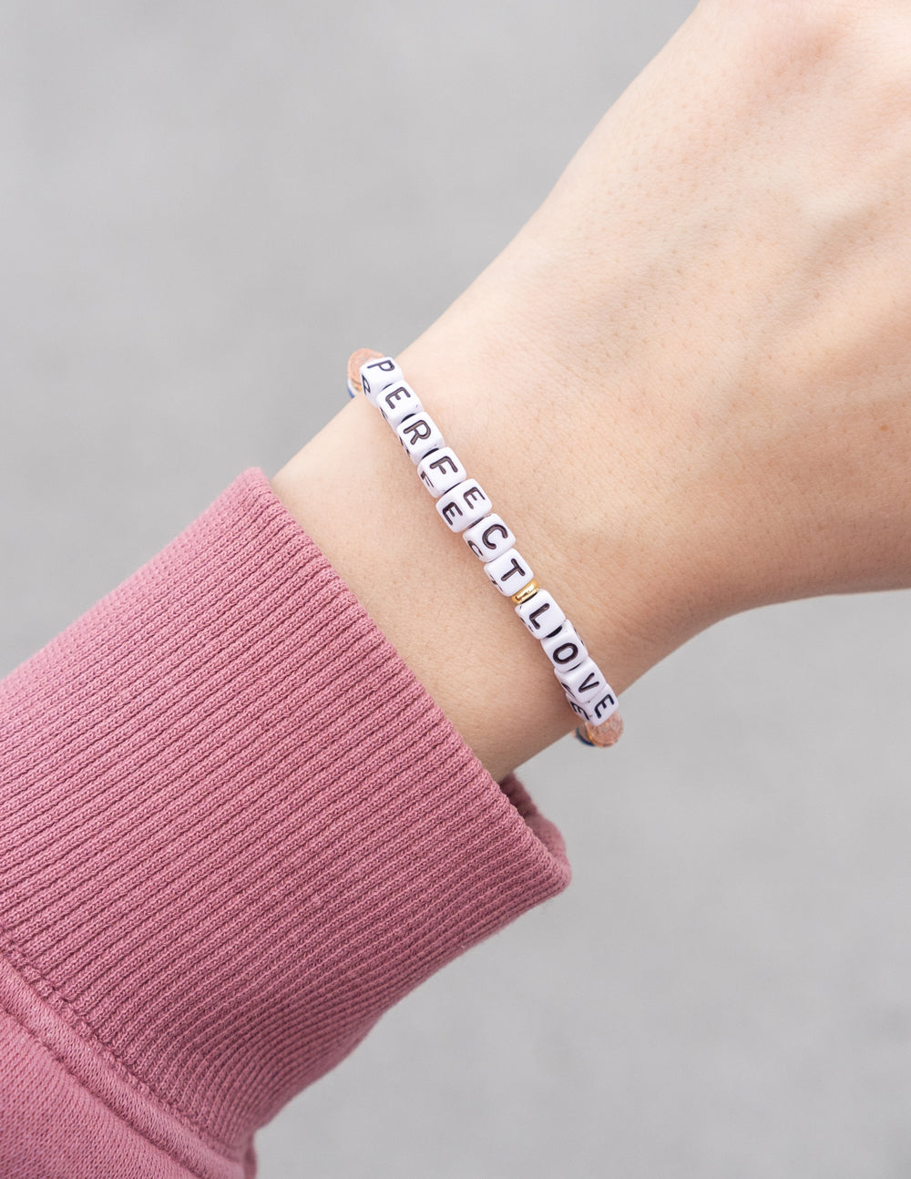 Perfect Love Letter Bracelet – Christian Letter Bracelet