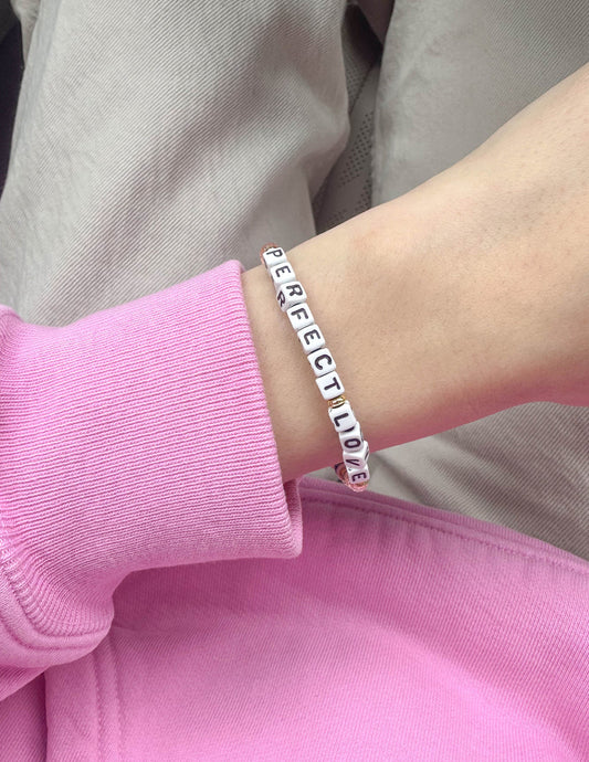 Perfect Love Letter Bracelet – Christian Letter Bracelet