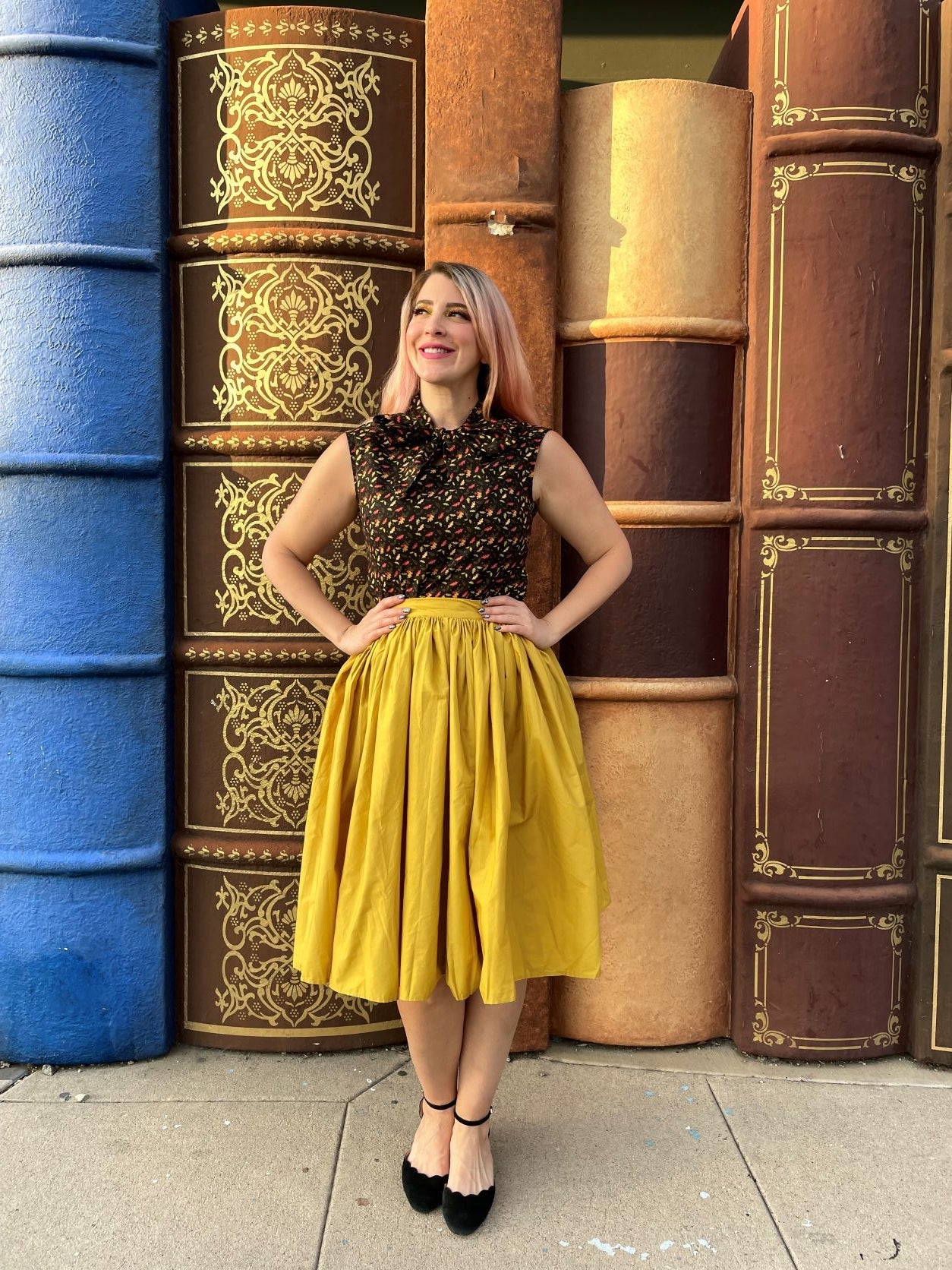 Peggy Swing Skirt in Mustard — Soul Flow Apparel