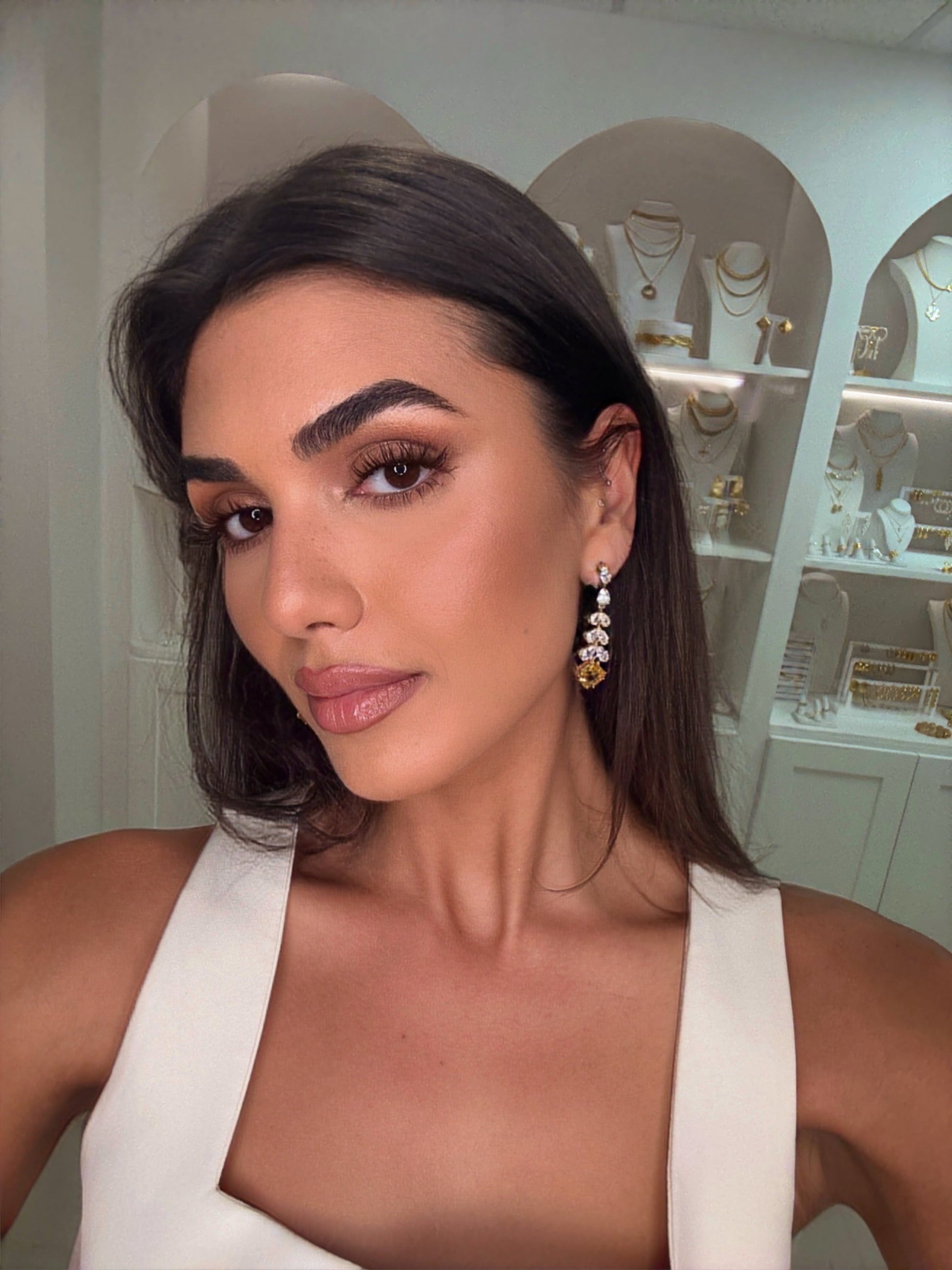 Soleil Cz Drop Earring — Soul Flow Apparel