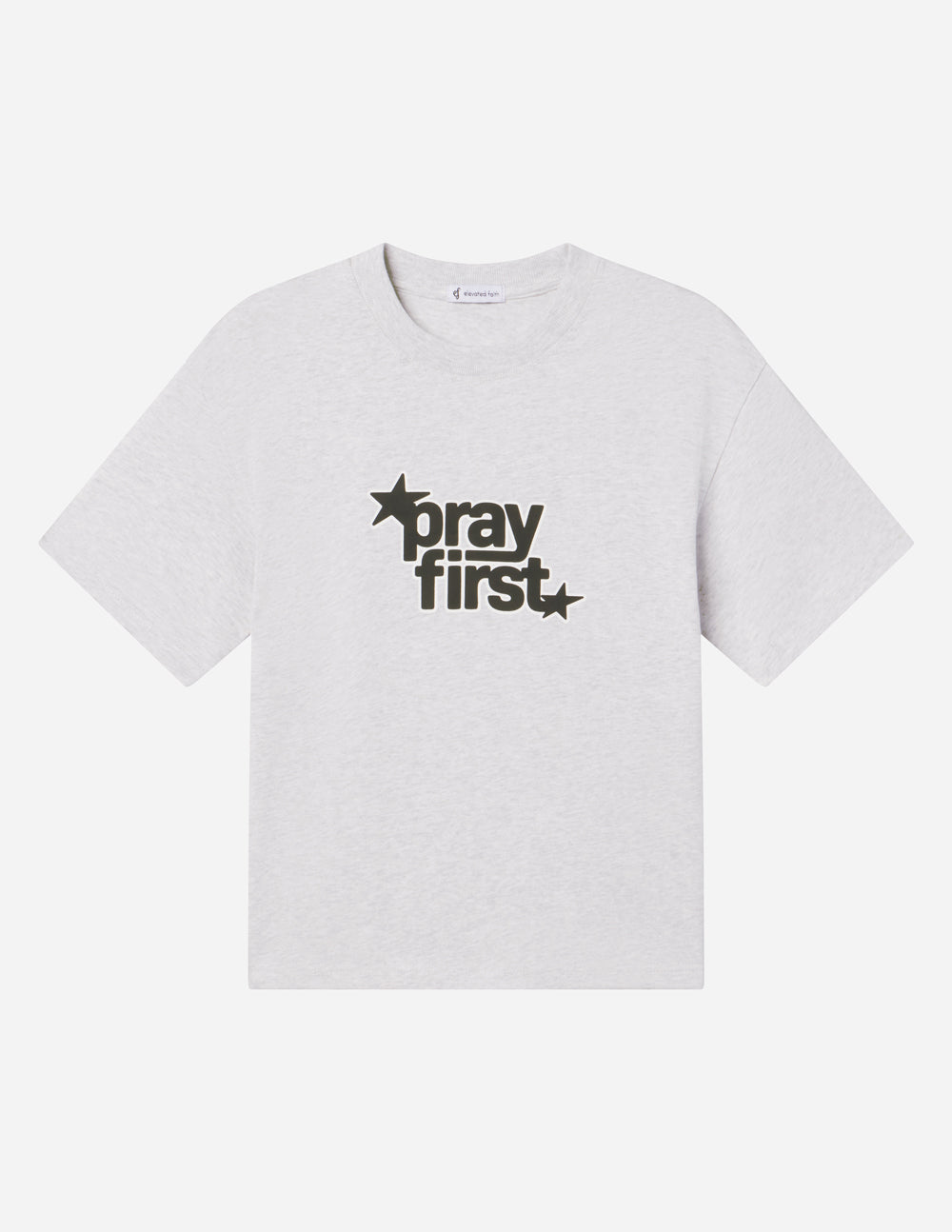 Pray First Heavyweight Tee – Christian T-Shirt