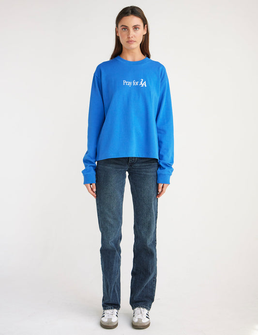 Pray for Los Angeles LS Heavyweight Tee – Christian T-Shirt