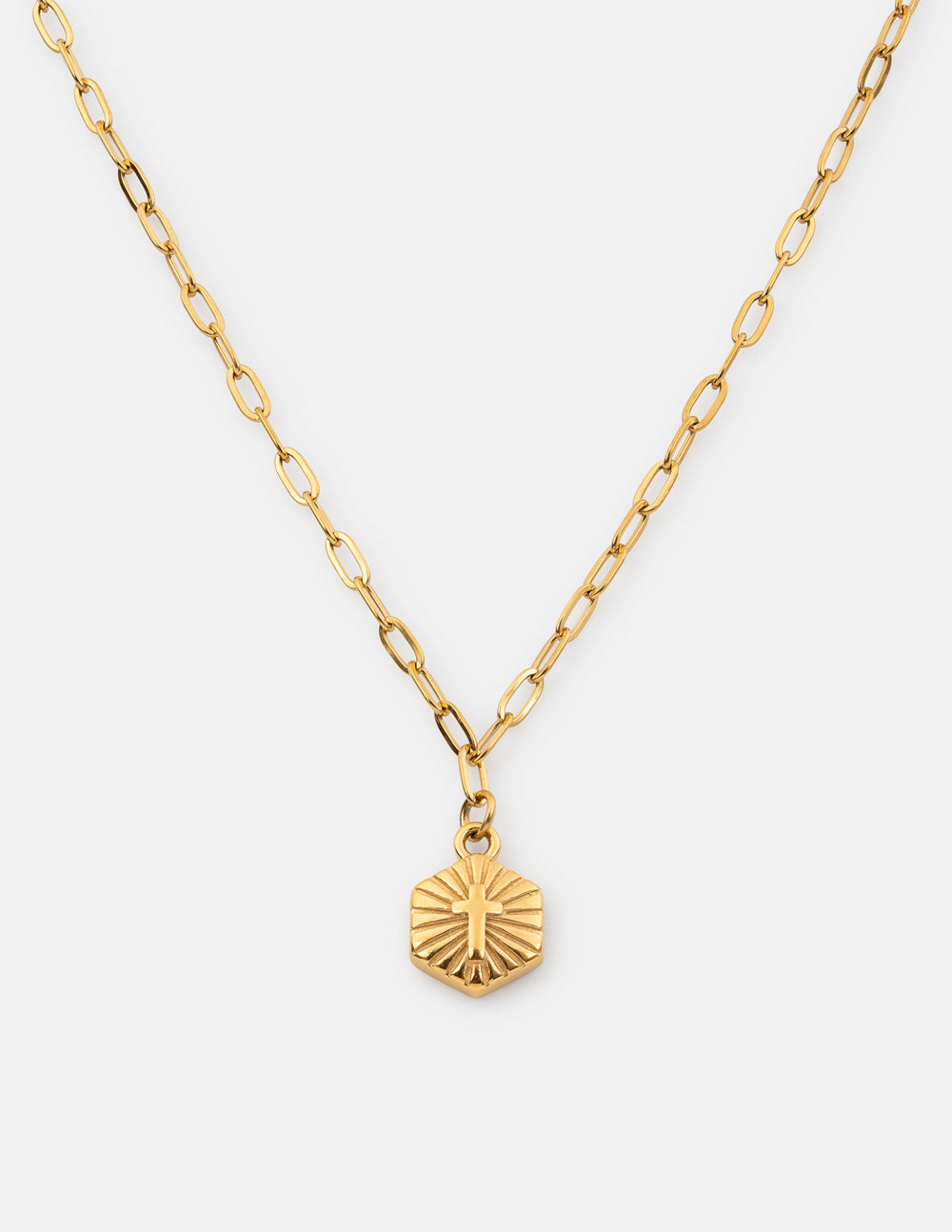 Radiant Cross Necklace – Christian Necklace