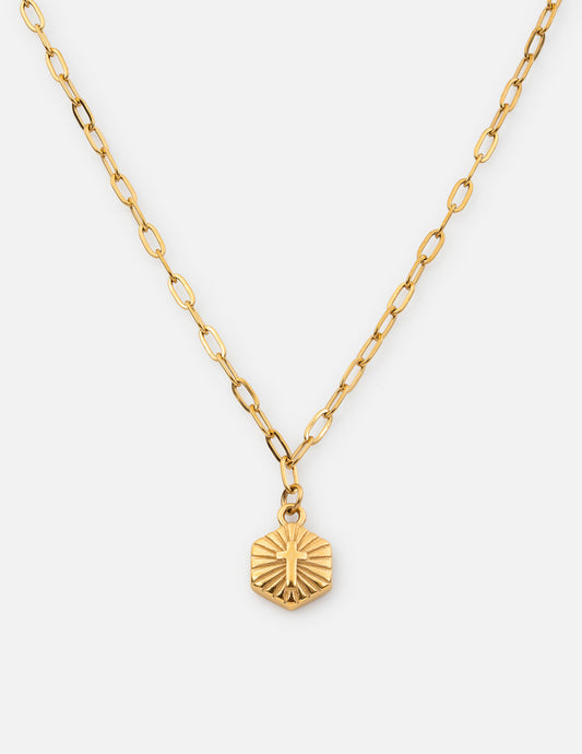 Radiant Cross Necklace – Christian Necklace