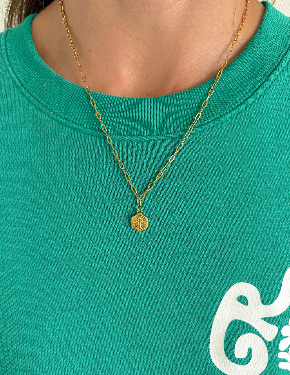 Radiant Cross Necklace – Christian Necklace