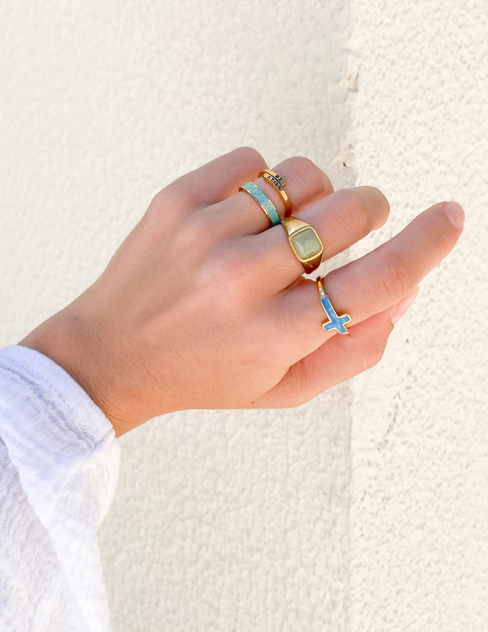 Emerald Green Signet Ring – Christian Ring