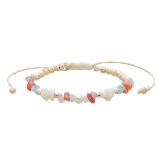 Seaside Kiss Seastone Bracelet, view 1 — Soul Flow Apparel
