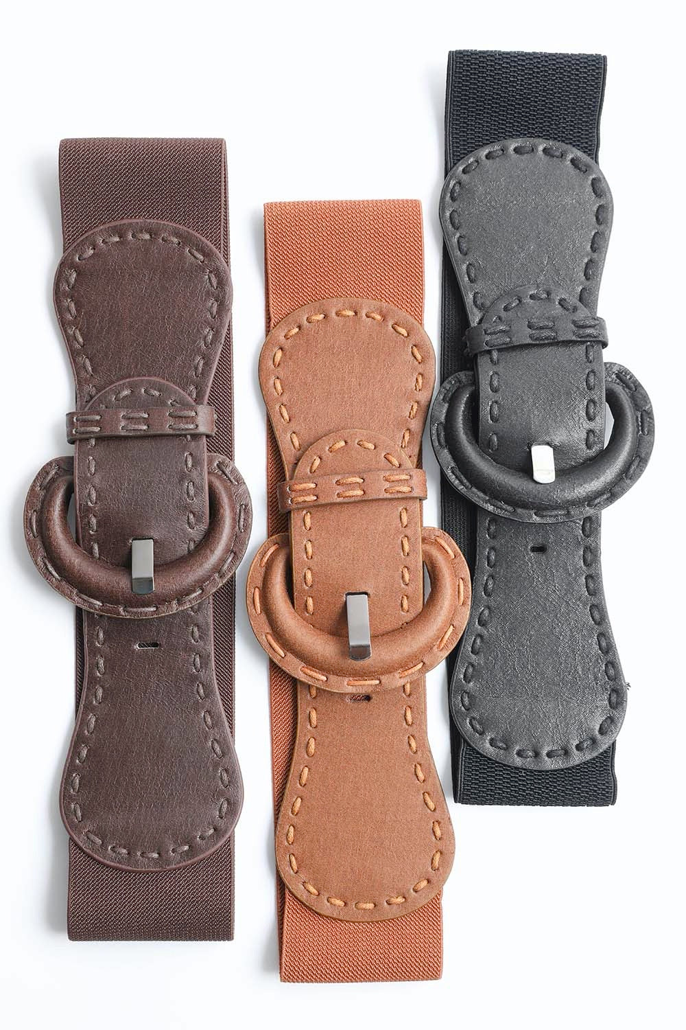 Distressed Leather Belt – Wide Buckle & Edgy Finish Leto Collection