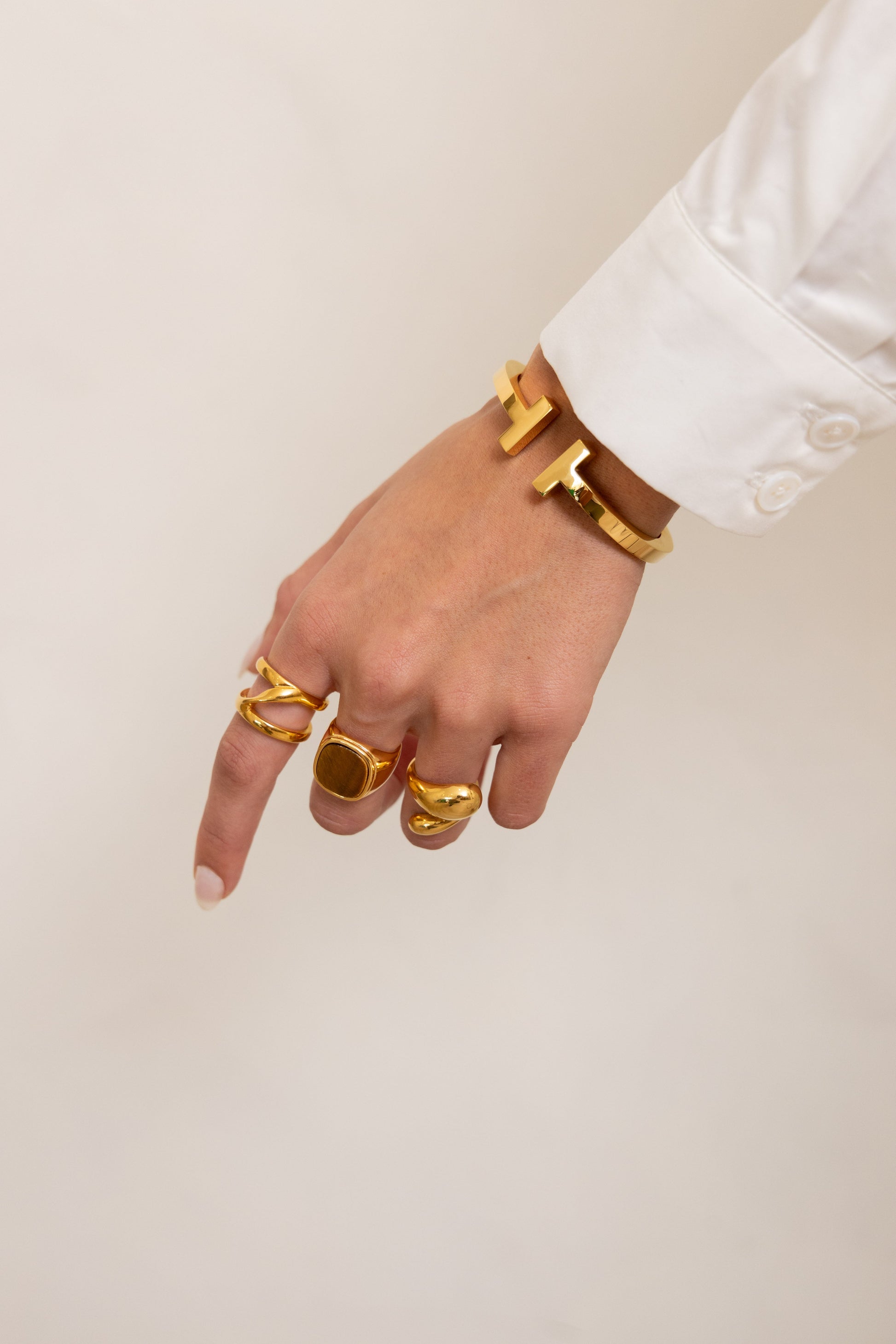 Sadie T Cuff in azaria, view 13481 — Soul Flow Apparel