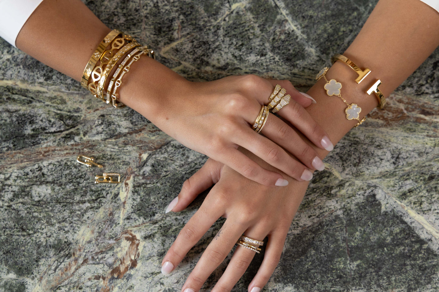 Sadie T Cuff in azaria, view 13516 — Soul Flow Apparel