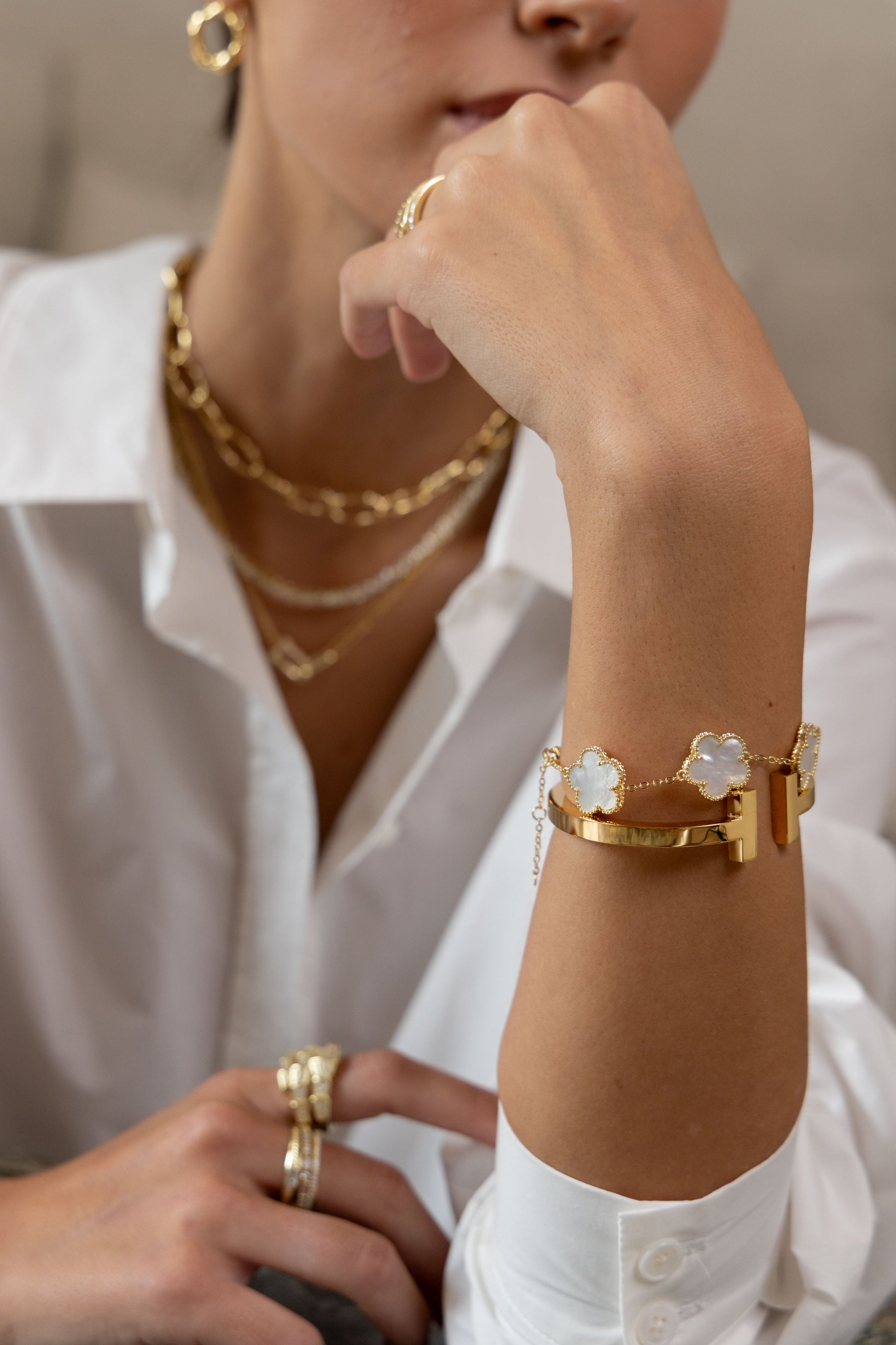 Sadie T Cuff in azaria, view 13534 — Soul Flow Apparel