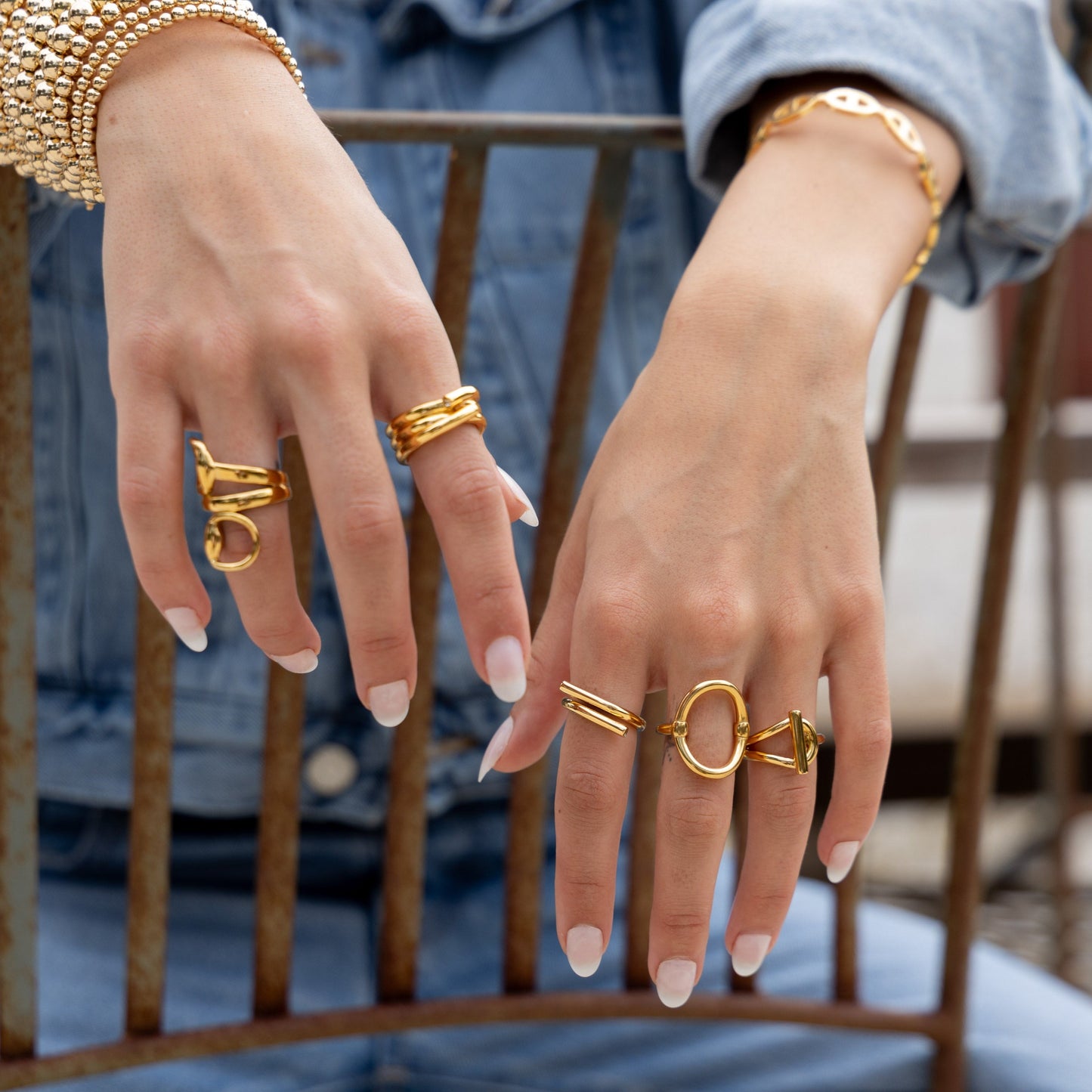 Cameron Statement Ring in azaria, view 13621 — Soul Flow Apparel