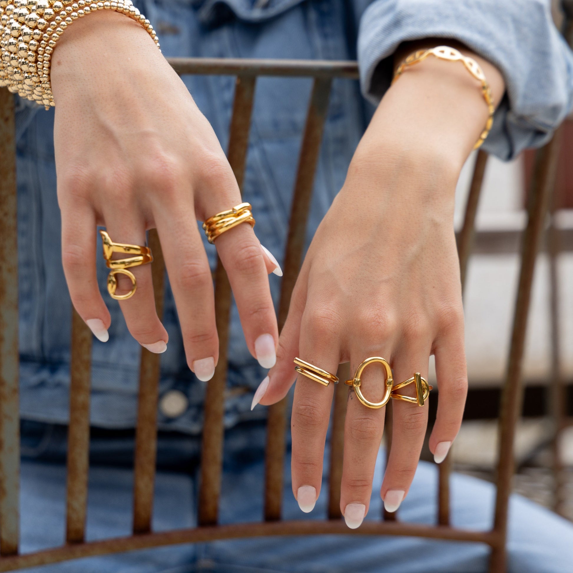 Cameron Statement Ring in azaria, view 13621 — Soul Flow Apparel