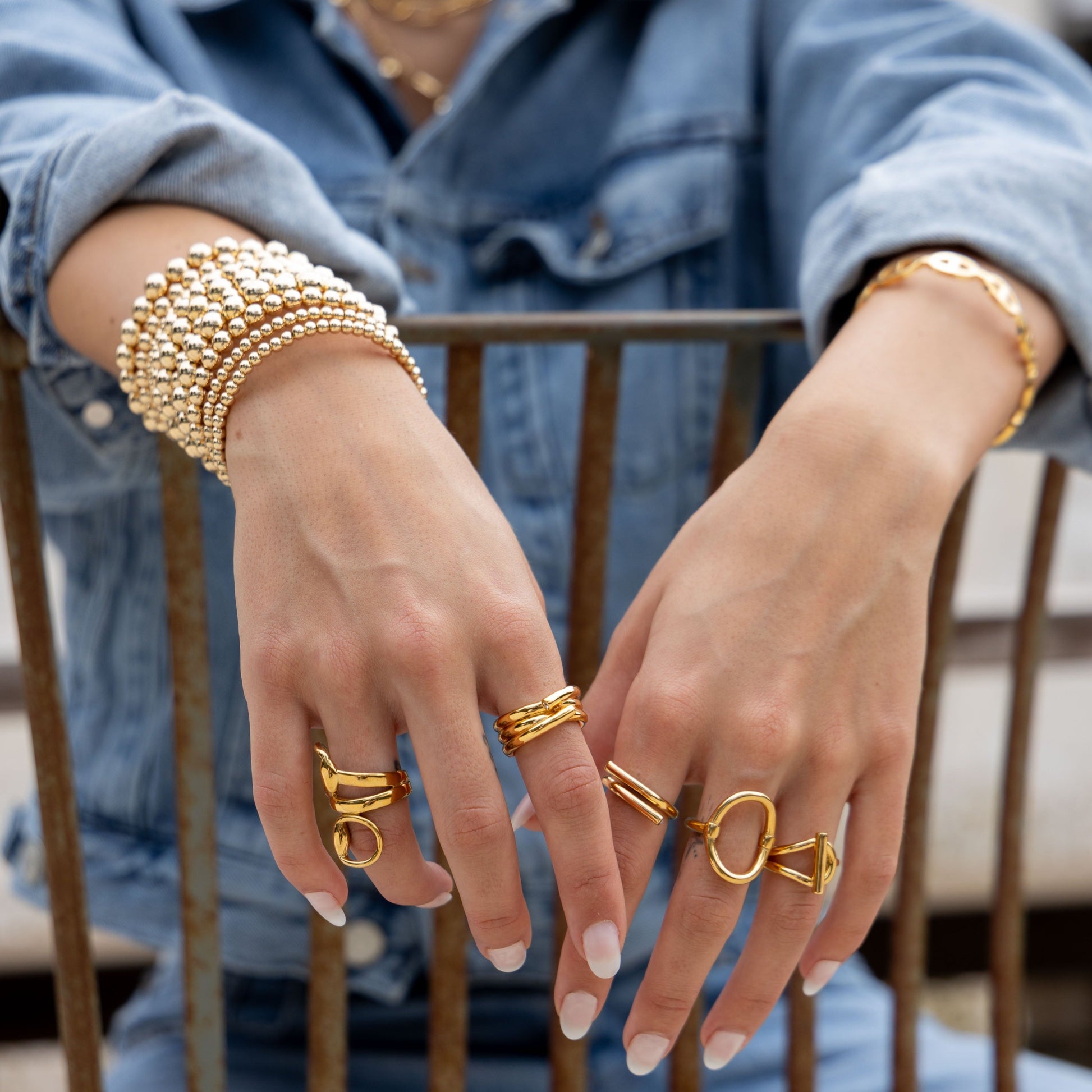 Horsebit Ring in azaria, view 13627 — Soul Flow Apparel