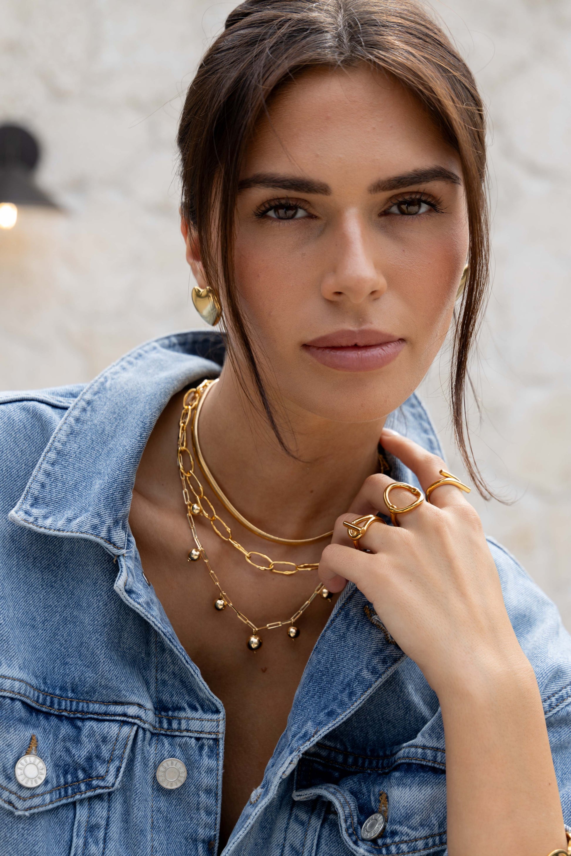 Bentley Link Necklace in azaria, view 13650 — Soul Flow Apparel